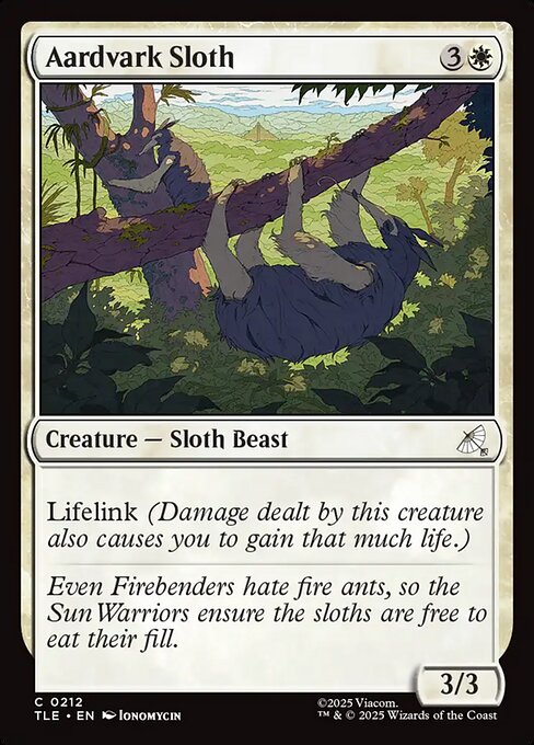 Aardvark Sloth (TLE 212)