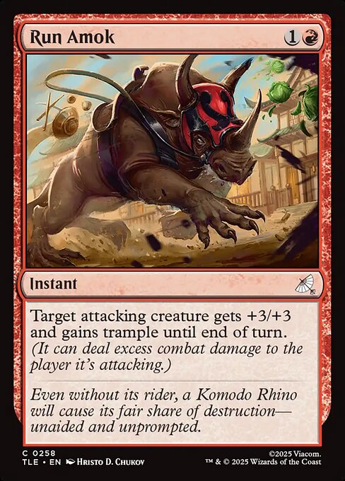 Run Amok (TLE 258)