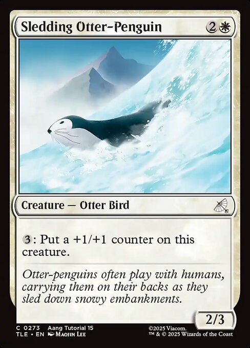 Sledding Otter-Penguin (TLE 273)