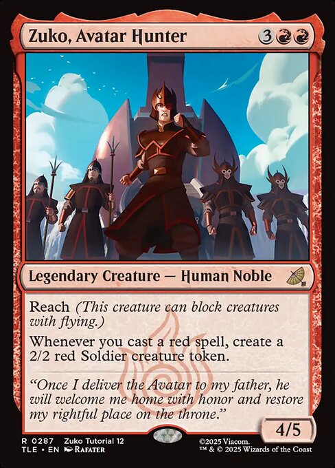 Zuko, Avatar Hunter (TLE 287)