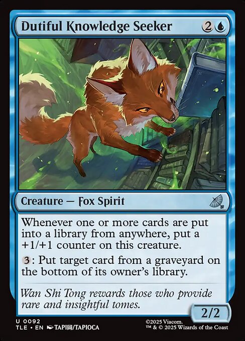 Dutiful Knowledge Seeker (TLE 92)