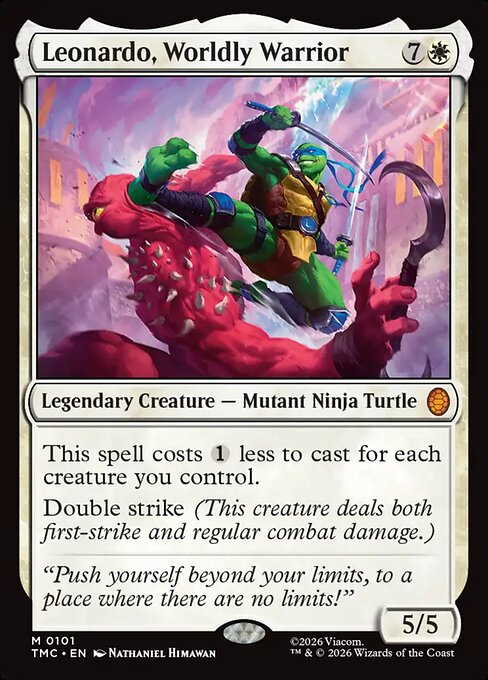 Leonardo, Worldly Warrior (TMC 101)