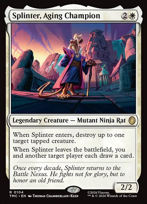 Splinter, Aging Champion (TMC 104)