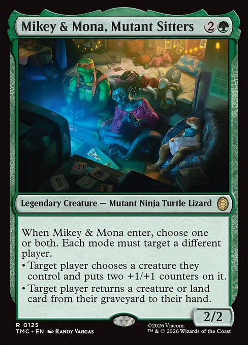Mikey & Mona, Mutant Sitters (TMC 125)