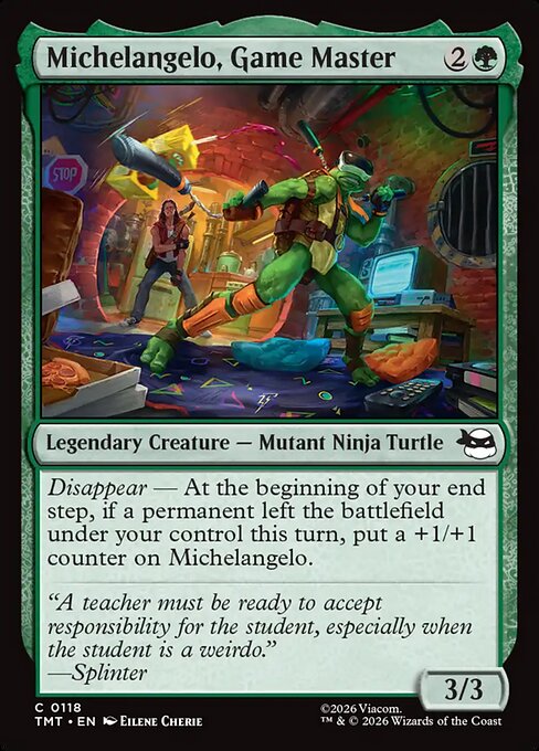 Michelangelo, Game Master (TMT 118)