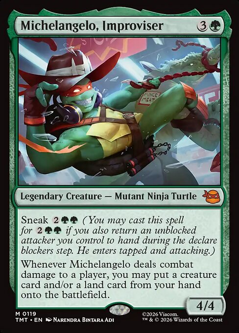 Michelangelo, Improviser (TMT 119)