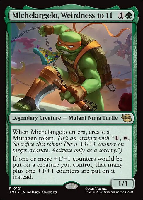 Michelangelo, Weirdness to 11 (TMT 121)
