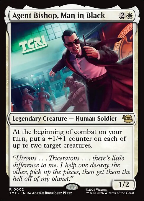 Agent Bishop, Man in Black (TMT 2)