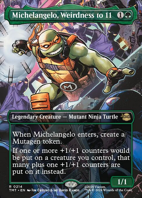 Michelangelo, Weirdness to 11 (TMT 214)