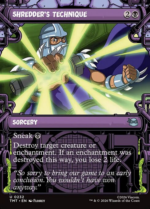 Shredder's Technique (TMT 232)