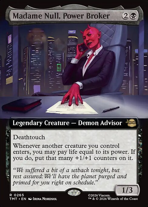 Madame Null, Power Broker (TMT 265)
