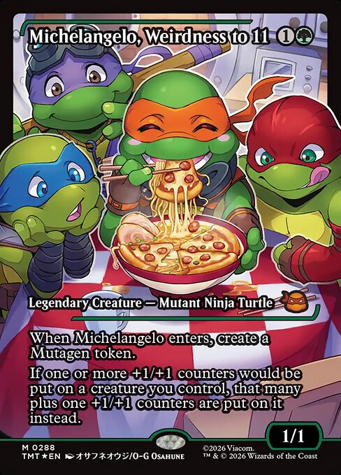 Michelangelo, Weirdness to 11 (TMT 288)