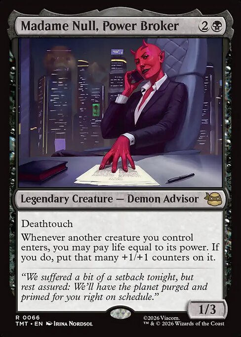 Madame Null, Power Broker (TMT 66)