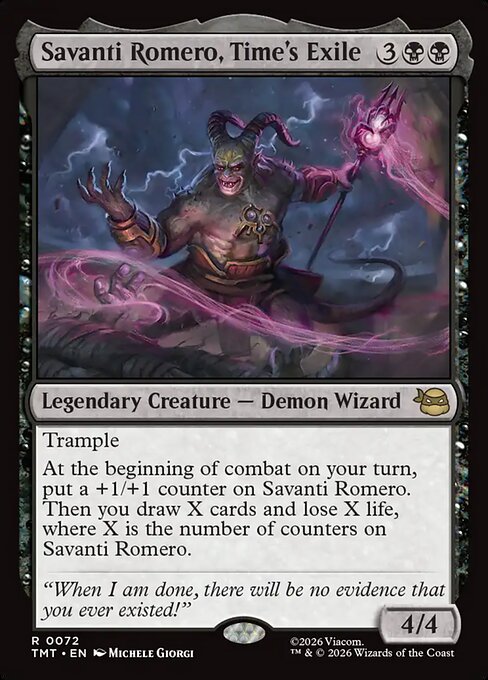 Savanti Romero, Time's Exile (TMT 72)