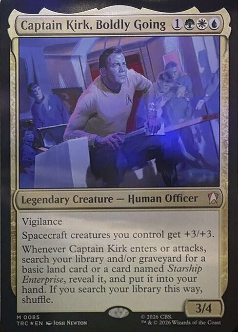 Captain Kirk, Boldly Going (TRC 85)