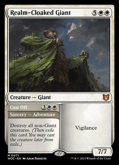 Realm-Cloaked Giant // Cast Off (WOC 71)