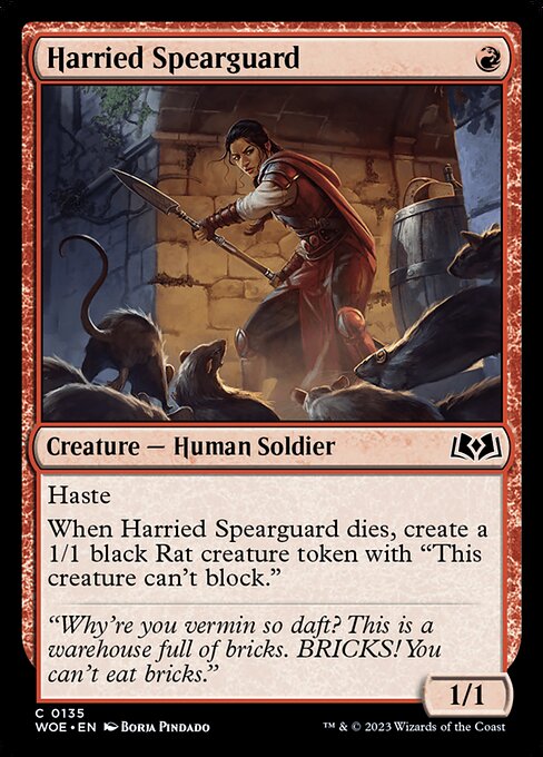 Harried Spearguard (WOE 135)