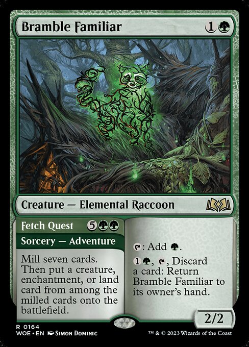 Bramble Familiar // Fetch Quest (WOE 164)