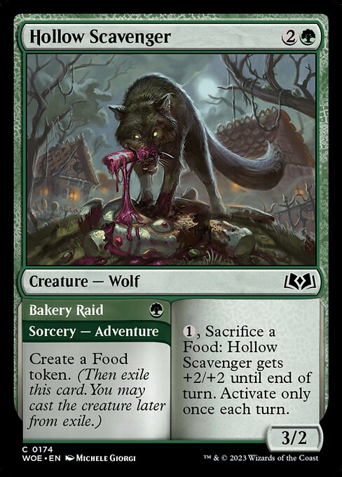 Hollow Scavenger // Bakery Raid (WOE 174)