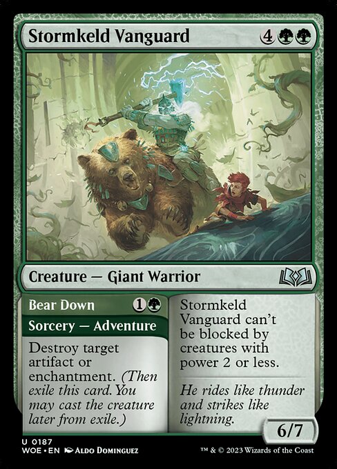 Stormkeld Vanguard // Bear Down (WOE 187)