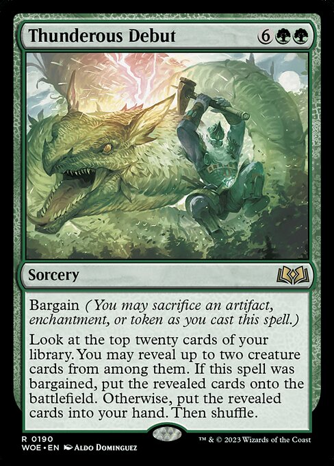 Thunderous Debut (WOE 190)
