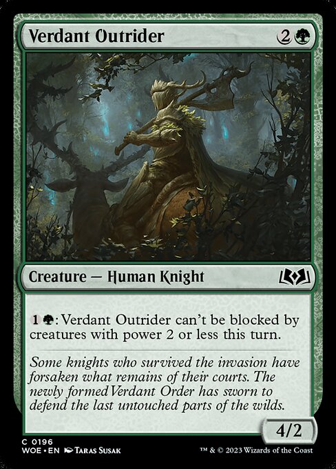 Verdant Outrider (WOE 196)