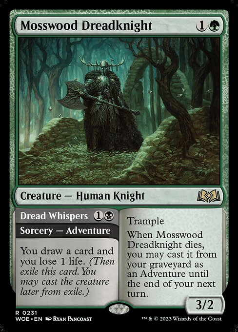 Mosswood Dreadknight // Dread Whispers (WOE 231)