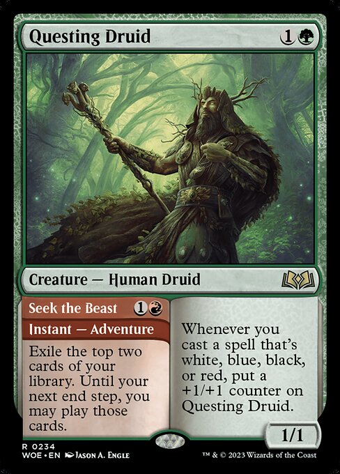 Questing Druid // Seek the Beast (WOE 234)