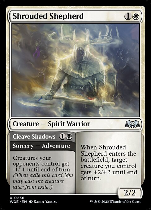 Shrouded Shepherd // Cleave Shadows (WOE 236)