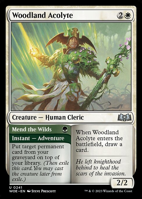 Woodland Acolyte // Mend the Wilds (WOE 241)