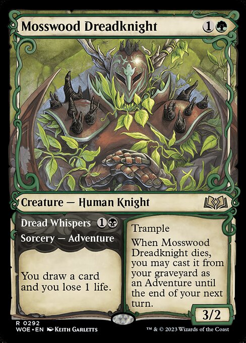 Mosswood Dreadknight // Dread Whispers (WOE 292)