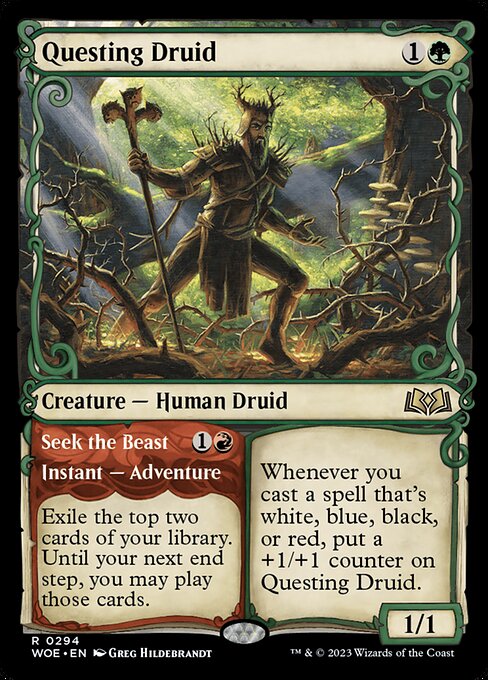 Questing Druid // Seek the Beast (WOE 294)