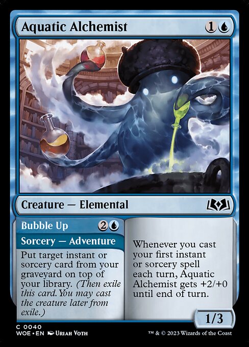 Aquatic Alchemist // Bubble Up (WOE 40)
