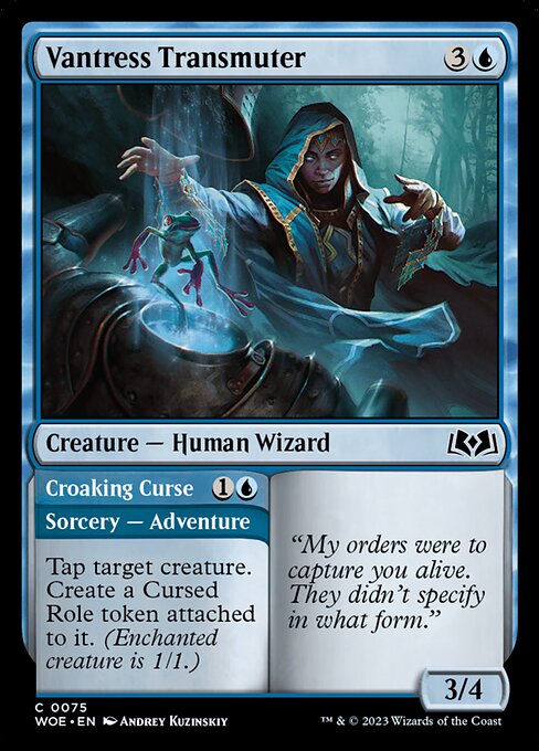 Vantress Transmuter // Croaking Curse (WOE 75)
