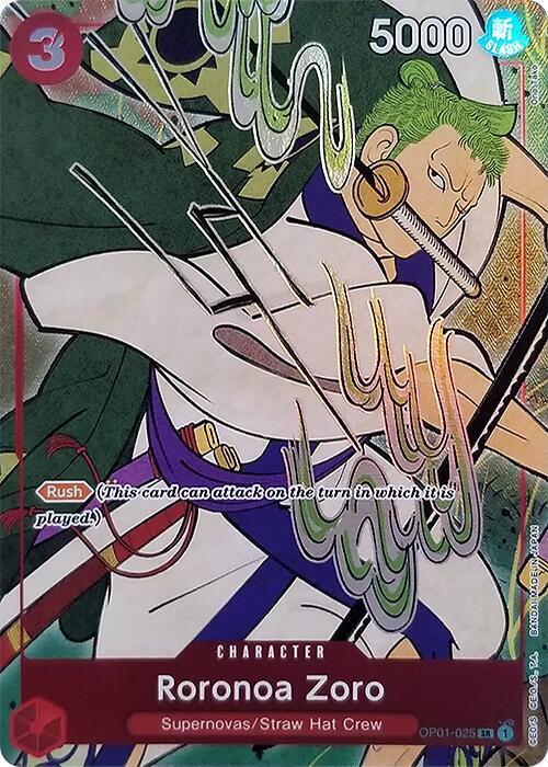 Roronoa Zoro (English Version 1st Anniversary Set) (OP01 025-T557288)
