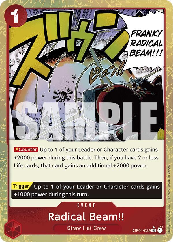 Radical Beam!! (Textured Foil) (OP01 029-T593883)