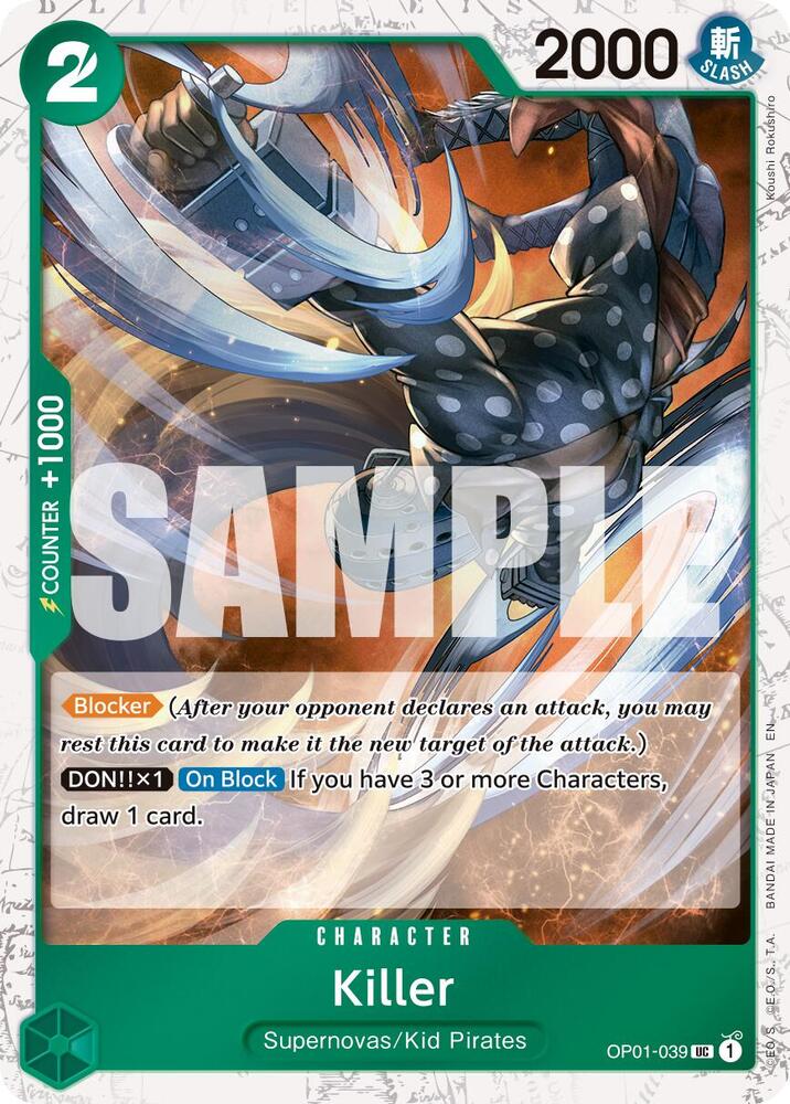 Killer (Pirate Foil) (OP01 039)