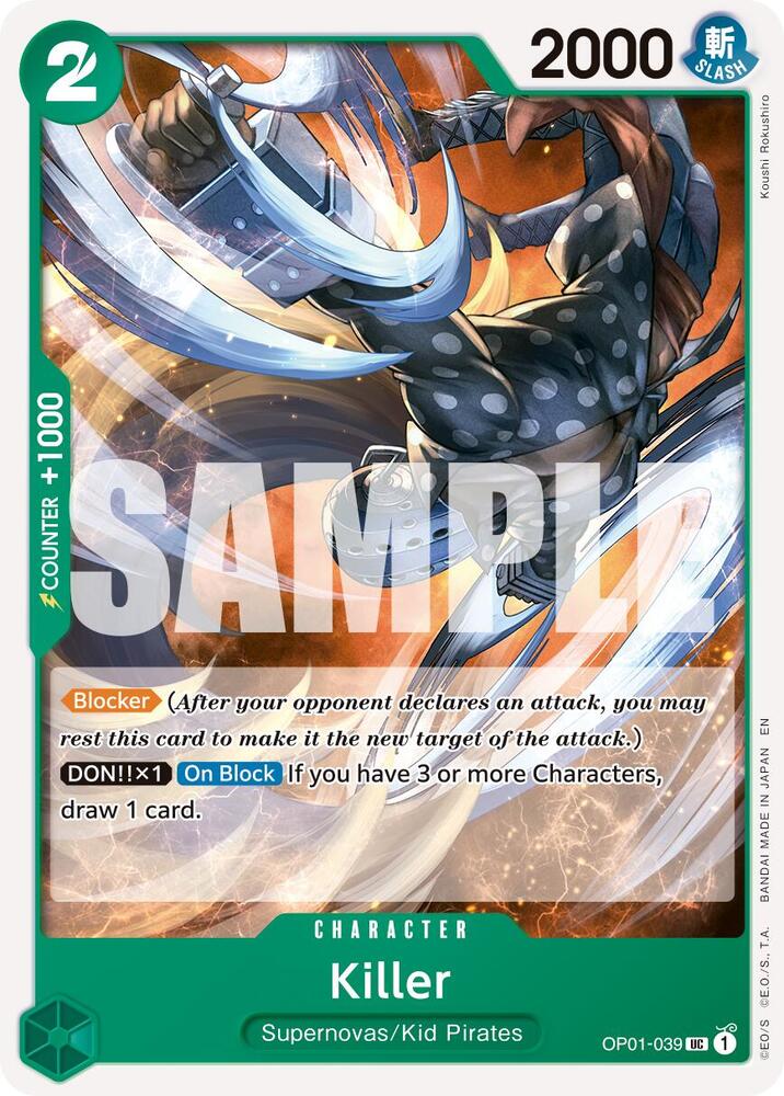 Killer (Reprint) (OP01 039-RP)