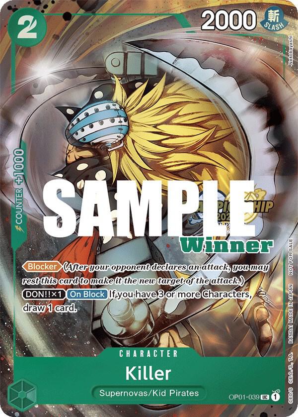 Killer (CS 2023 Top Players Pack) [Winner] (OP01 039-T525676)