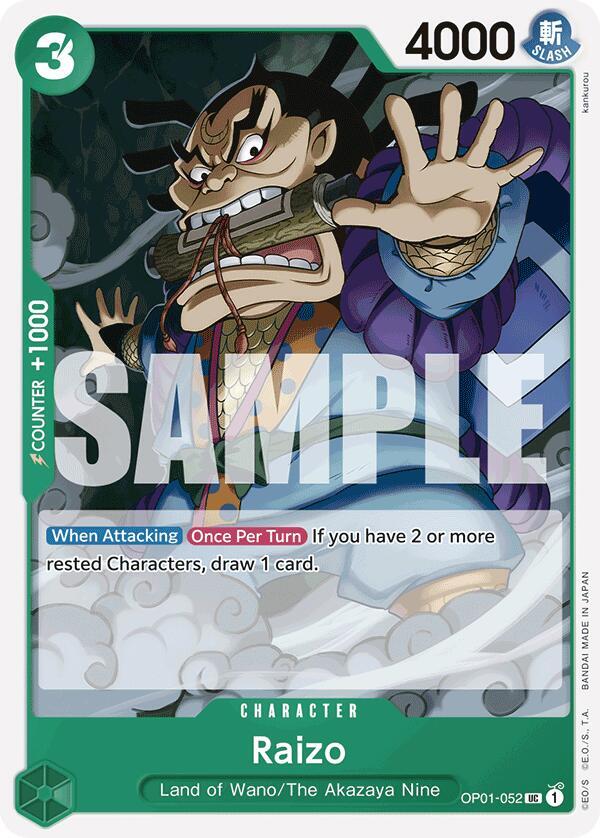 Raizo (Reprint) (OP01 052-RP)