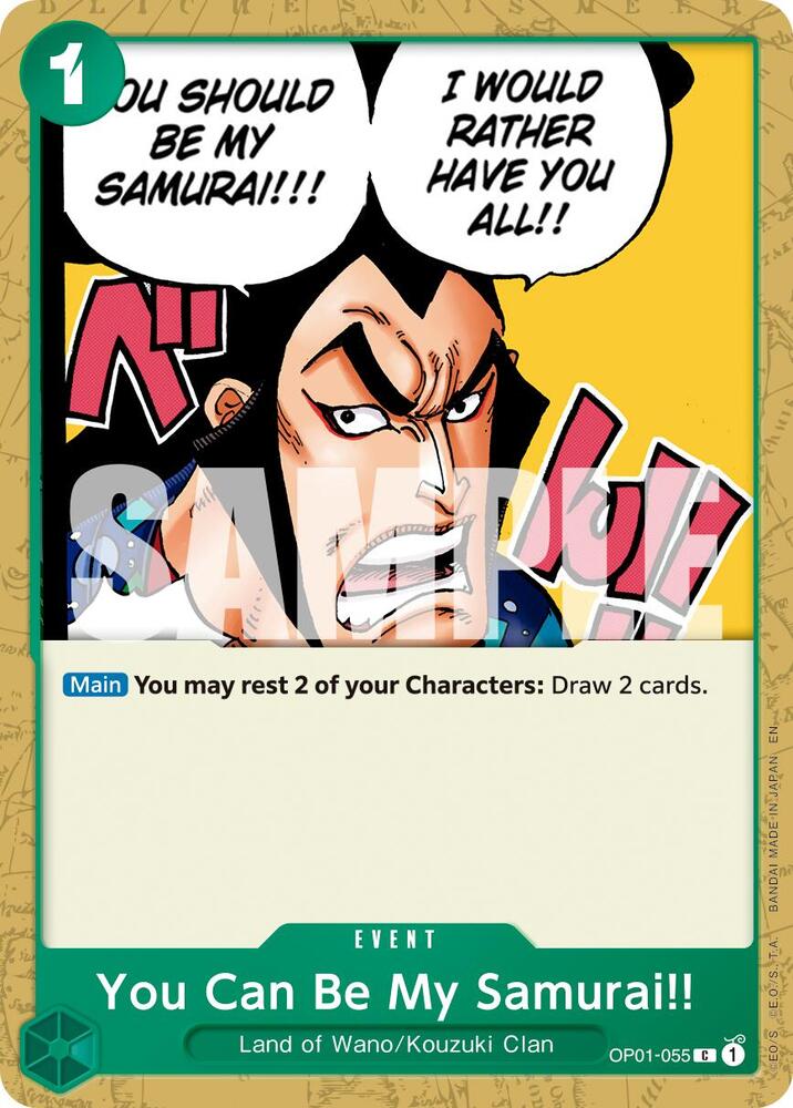 You Can Be My Samurai!! (Reprint) (OP01 055-RP)