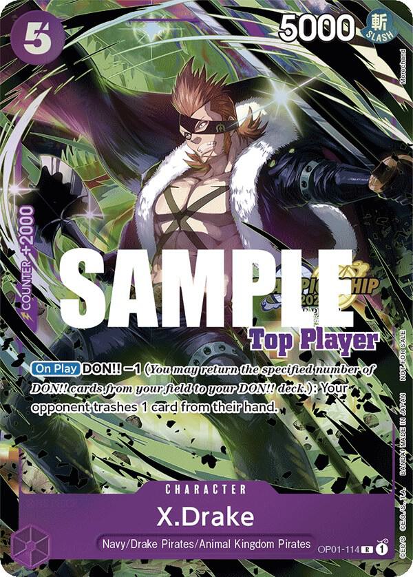X.Drake (CS 2023 Top Players Pack) (OP01 114-T525677)