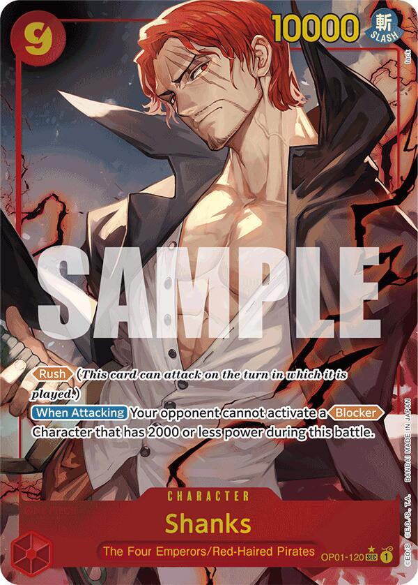 Shanks (Alternate Art) (OP01 120-AA)