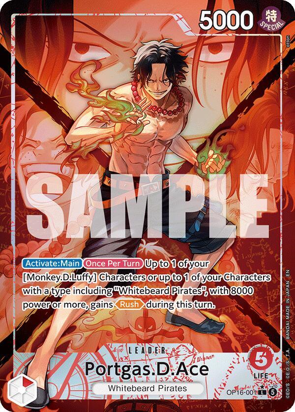 Portgas.D.Ace (001) (Alternate Art) (OP16 001-AA)