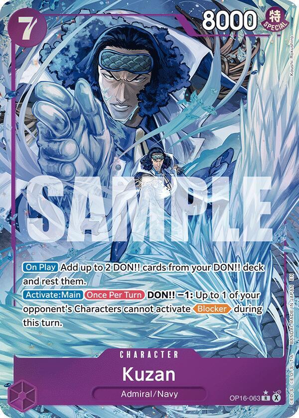 Kuzan (Alternate Art) (OP16 063-AA)