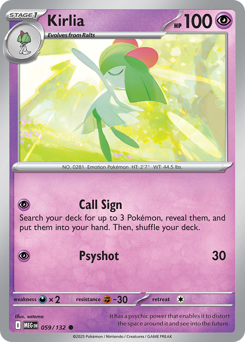 Kirlia (MEG 59/132)