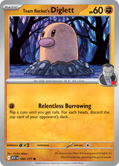 Team Rocket's Diglett (ME2PT5 100)