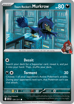 Team Rocket's Murkrow (ME2PT5 126)