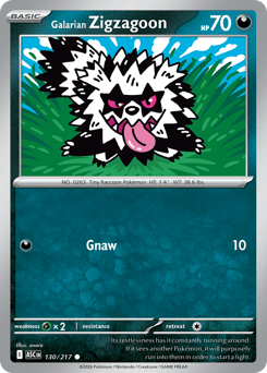 Galarian Zigzagoon (ME2PT5 130)