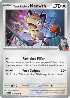 Team Rocket's Meowth (ME2PT5 161)